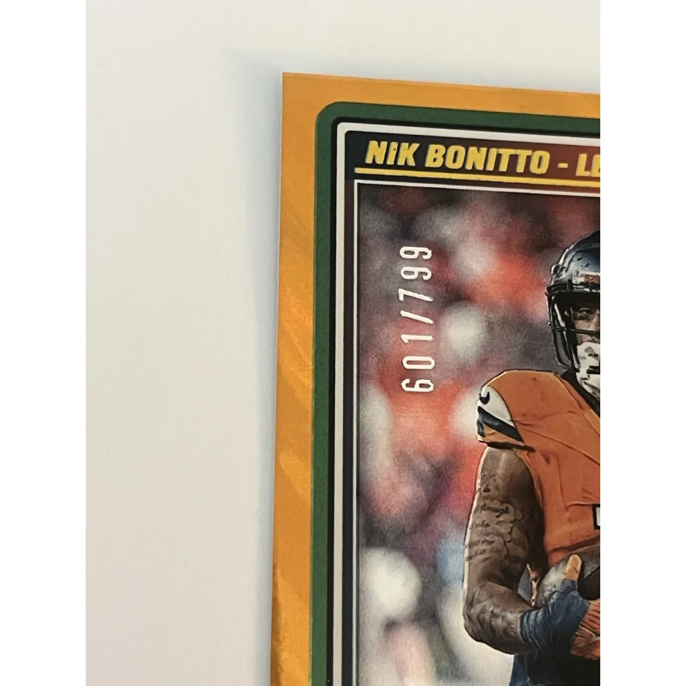 2025 Panini Score Circular Nik Bonitto #50 Numbered 601/799 Broncos NFL Football